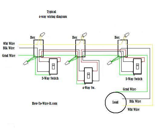 Wiring a 4-way switch multiple light switch wiring diagram commercial 